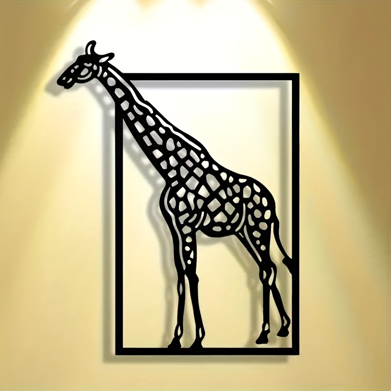 Art Craft Halloween - Abstract giraffe metal wall art Halloween