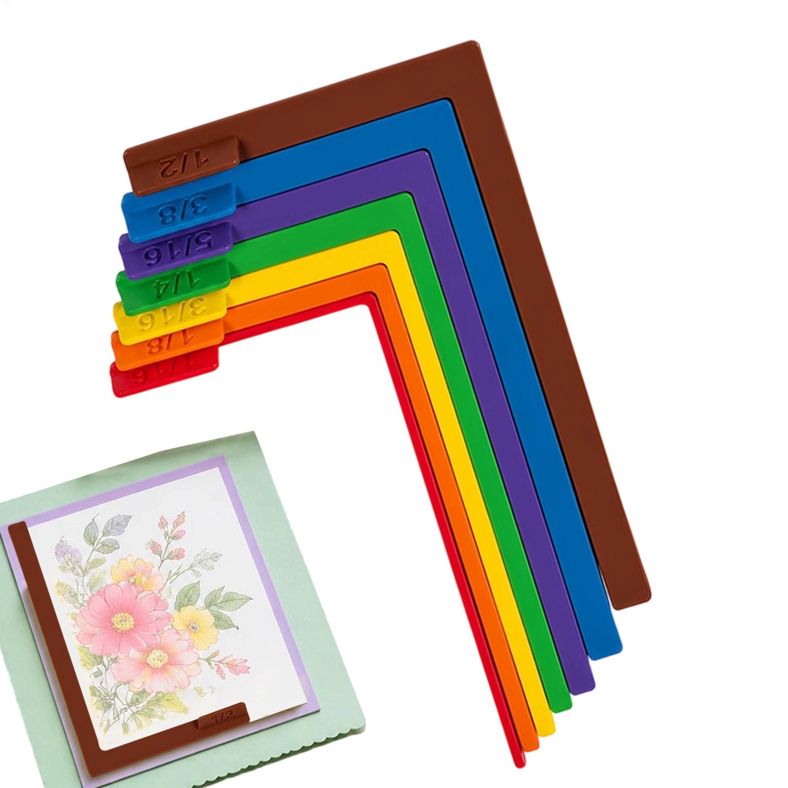 Box Art And Craft - 7pcs Paper Crafting Alignment Guides with