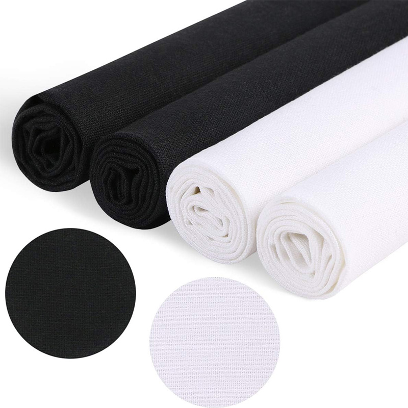 Art Craft Table - 4 Pieces of Linen Fabric, Solid