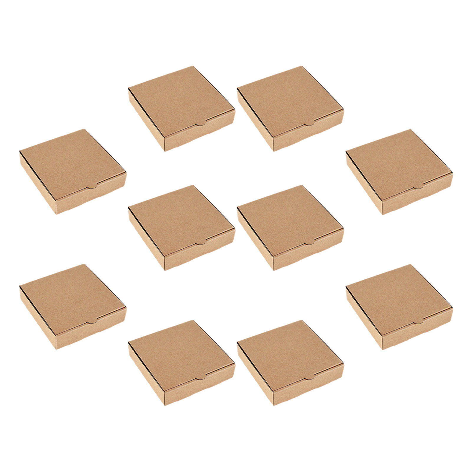 Box Art And Craft - 10Pcs Mini Pizza Boxes Versatile Cardboard
