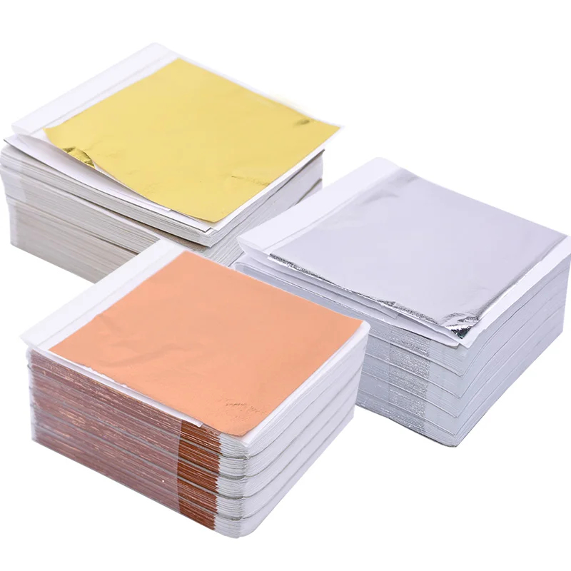 100Pcs Imitation Gold Sliver C - огляд і ціна Art Craft Leaves