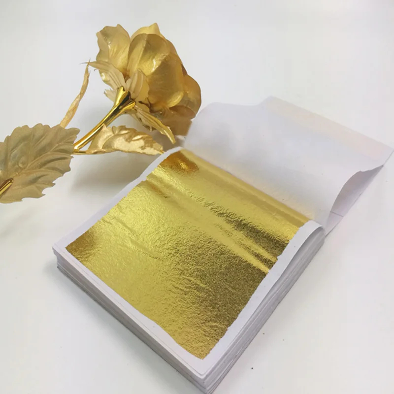 100Pcs Imitation Gold Sliver C - огляд і ціна Art Craft Leaves