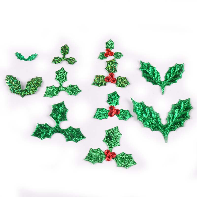 100Pcs 25-60mm Christmas Tree  - огляд і ціна Art Craft Leaves