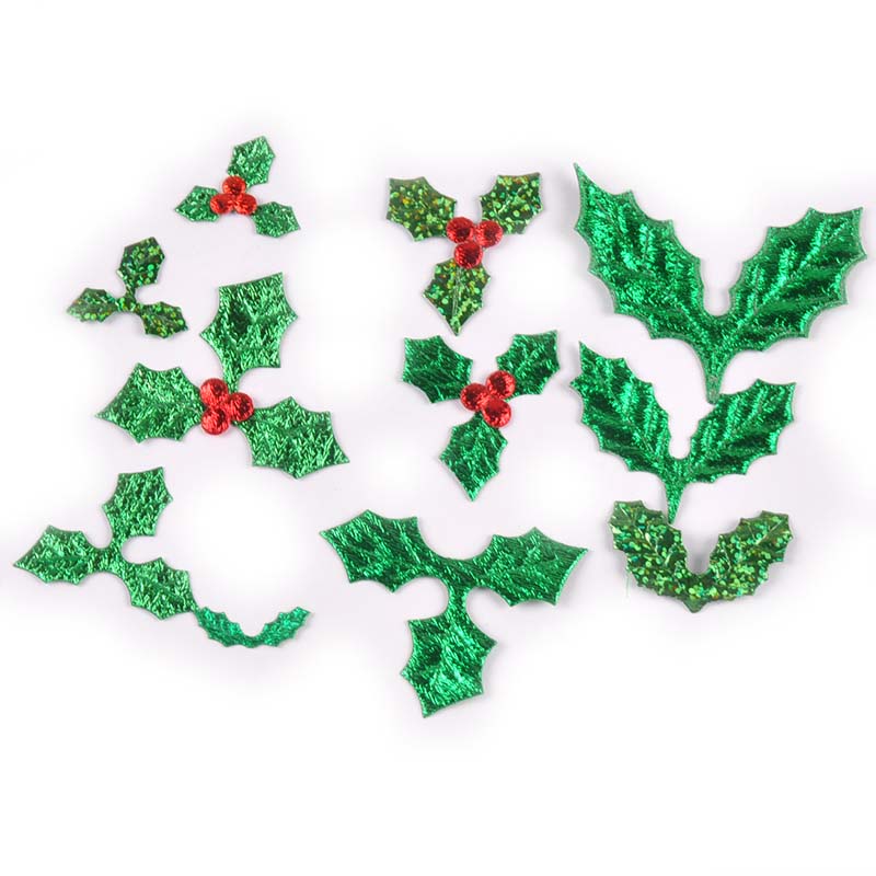 100Pcs 25-60mm Christmas Tree  - огляд і ціна Art Craft Leaves
