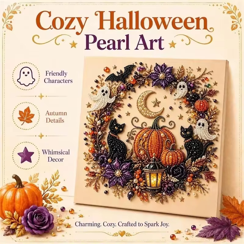 @Halloween Ghost Pearl Art Kit - огляд і ціна Art Craft Halloween