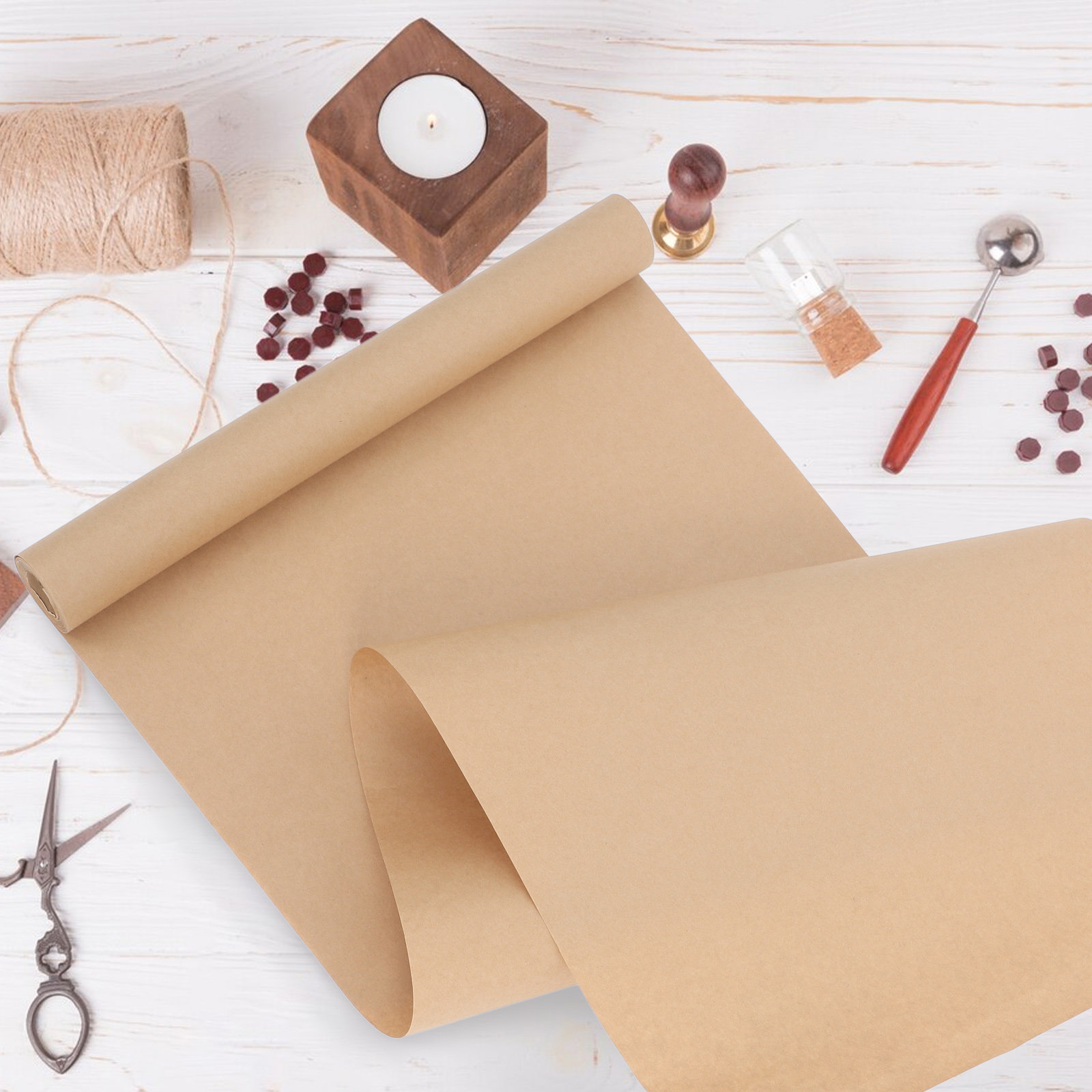 Brown Wrapping Paper Roll Larg - огляд і ціна Art Craft Table
