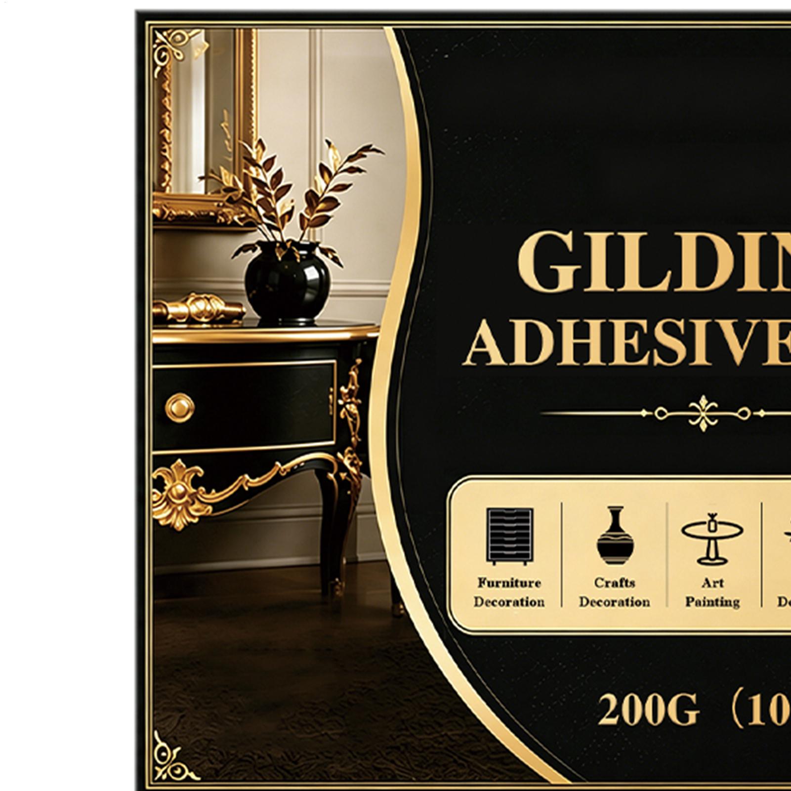 NEW Gilding Adhesive Water-Bas - огляд і ціна Art Craft Leaves