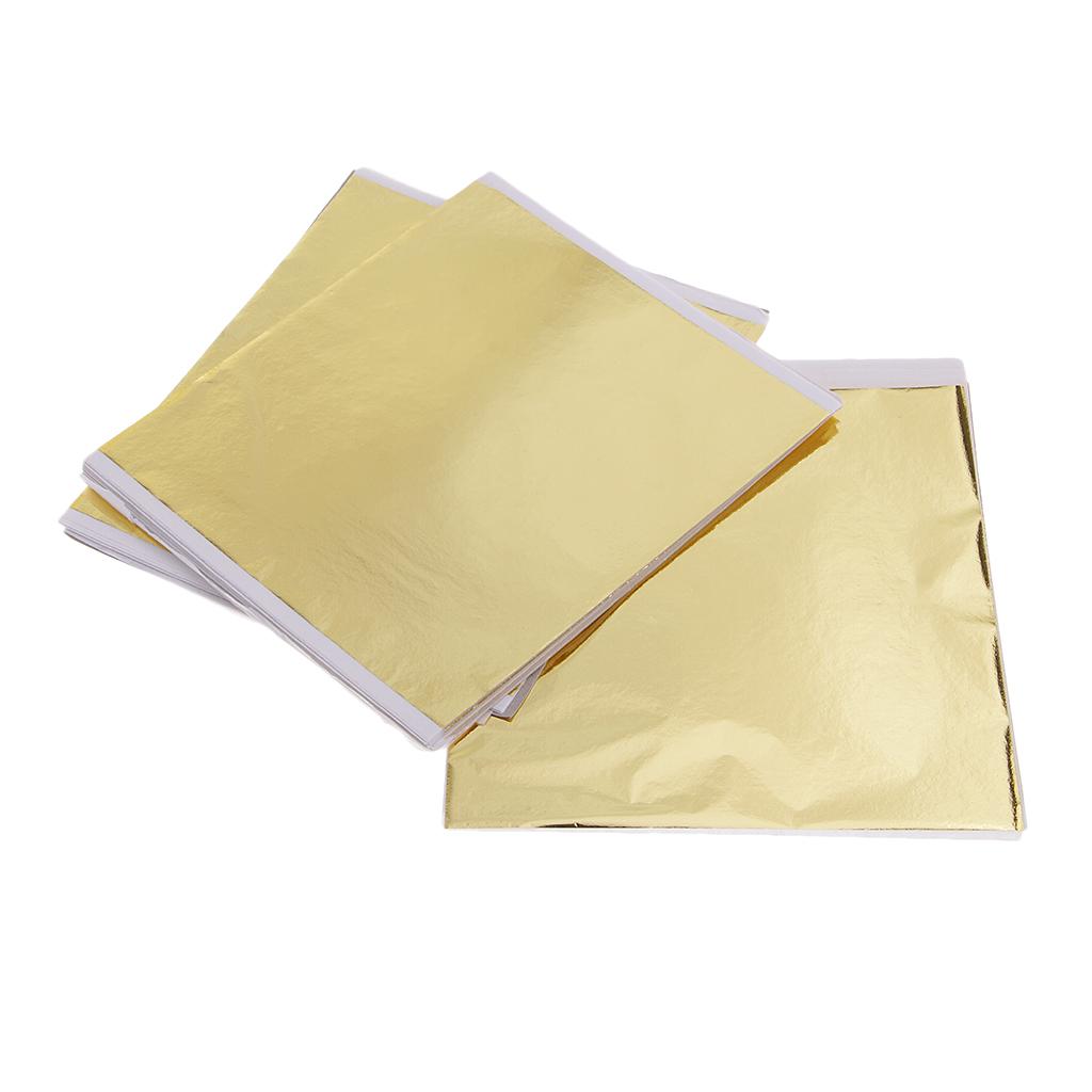 100x 14cm Gold Leaf Sheets Gil - огляд і ціна Art Craft Leaves