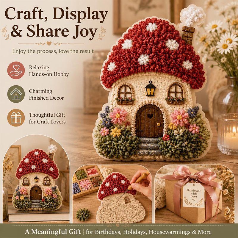 3D Fabric Poke Art Kit Whimsic - огляд і ціна Art Craft Bakery