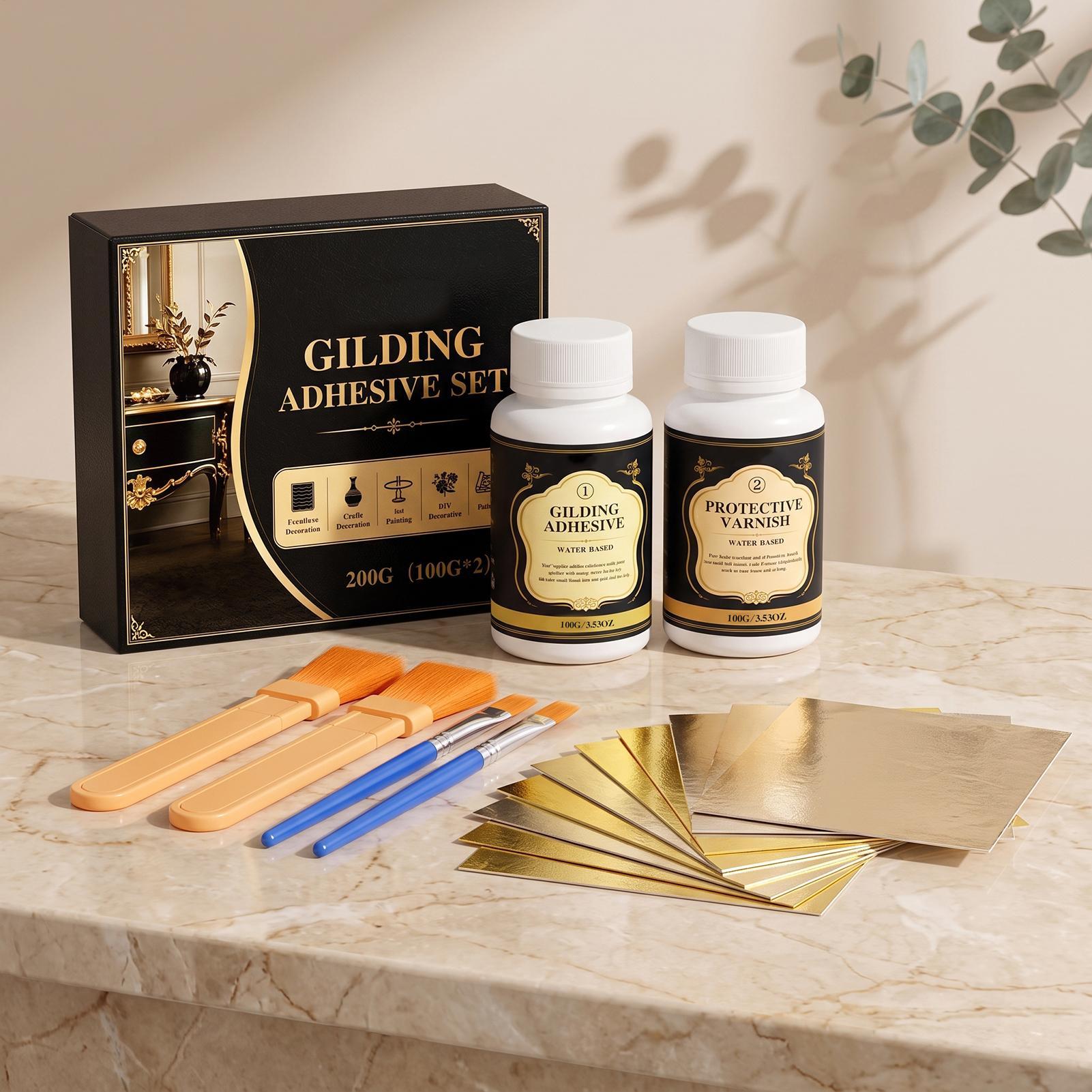 Gilding Adhesive Water-Based L - огляд і ціна Art Craft Leaves