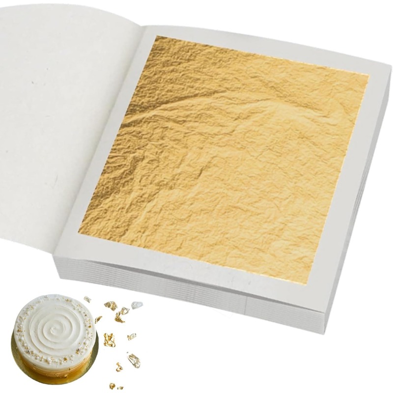 Real 24K Gold Leaf Sheets in 3 - огляд і ціна Art Craft Leaves