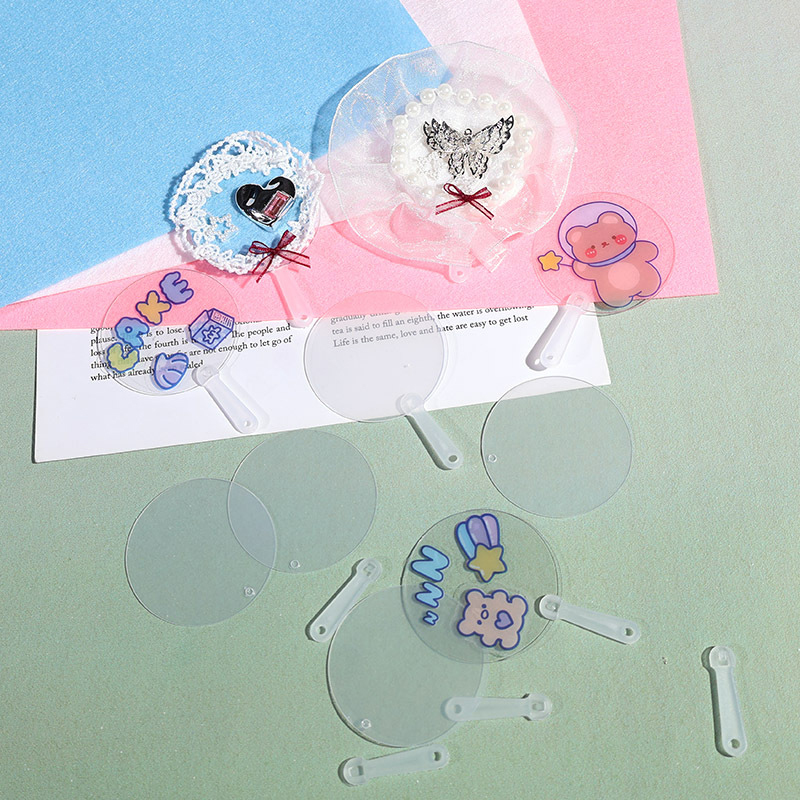 Mini Blank Fans, Transparent D - огляд і ціна Art Craft Ideas For Kids