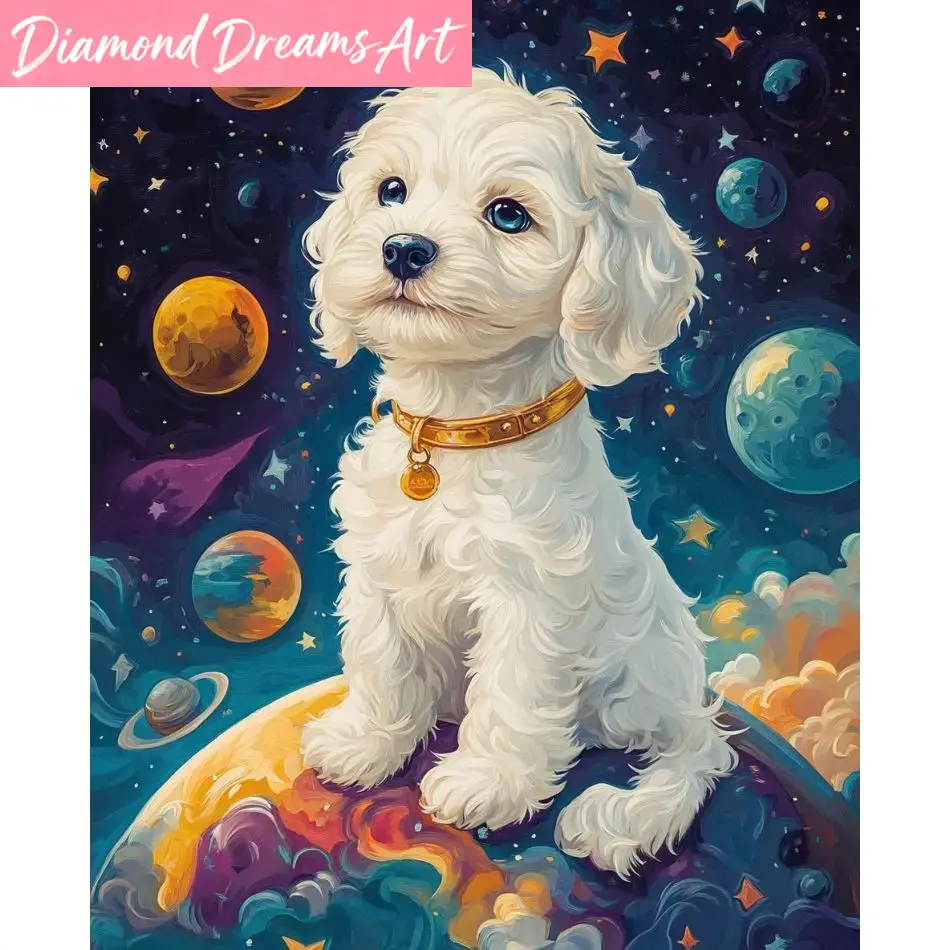 Frameless, Dog 5d Diamond Pain - огляд і ціна Art Craft Ideas For Adults