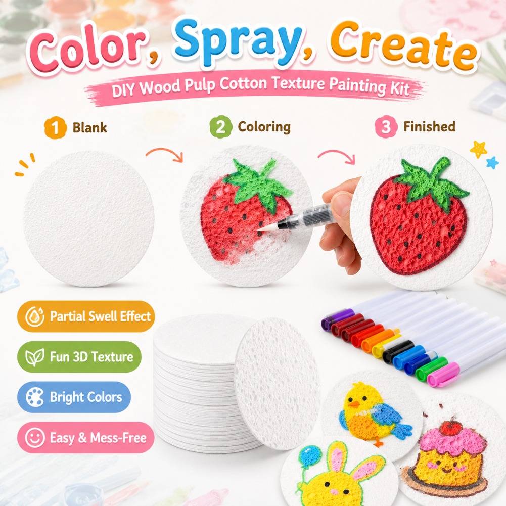 3D Puffy Foam Painting Paper M - огляд і ціна Art Craft Halloween