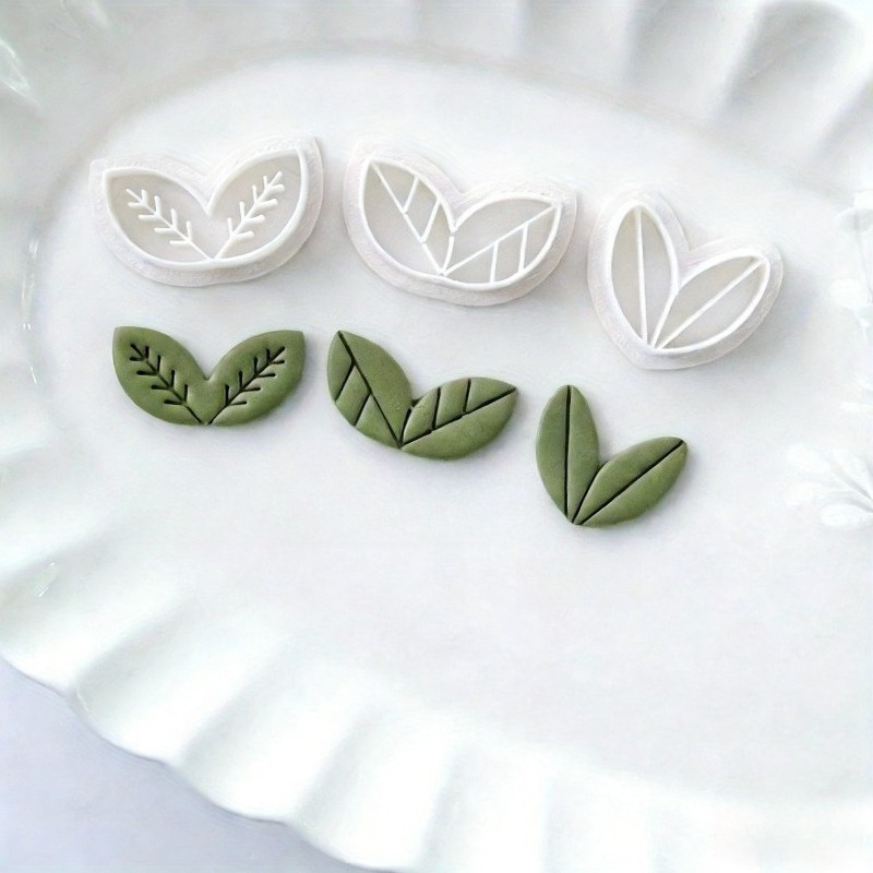 8Pcs Floral Leaf Polymer Clay  - огляд і ціна Art Craft Leaves