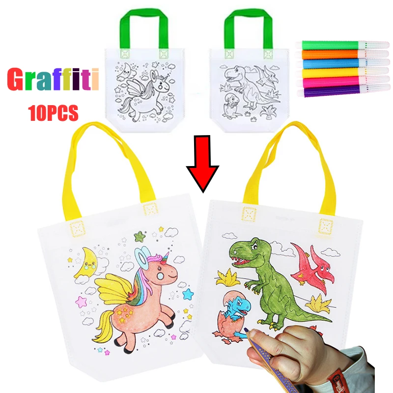 1-10pcs Sets DIY Graffiti Bag  - огляд і ціна Art Craft 6 Year Old