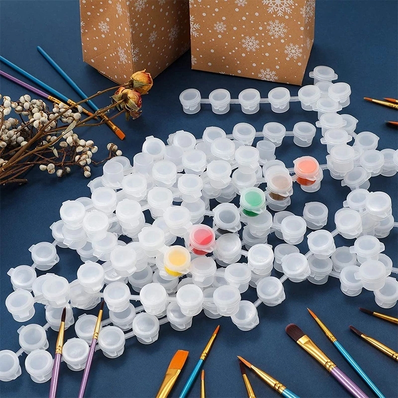 10strips 60pots Empty Paint St - огляд і ціна Box Art And Craft
