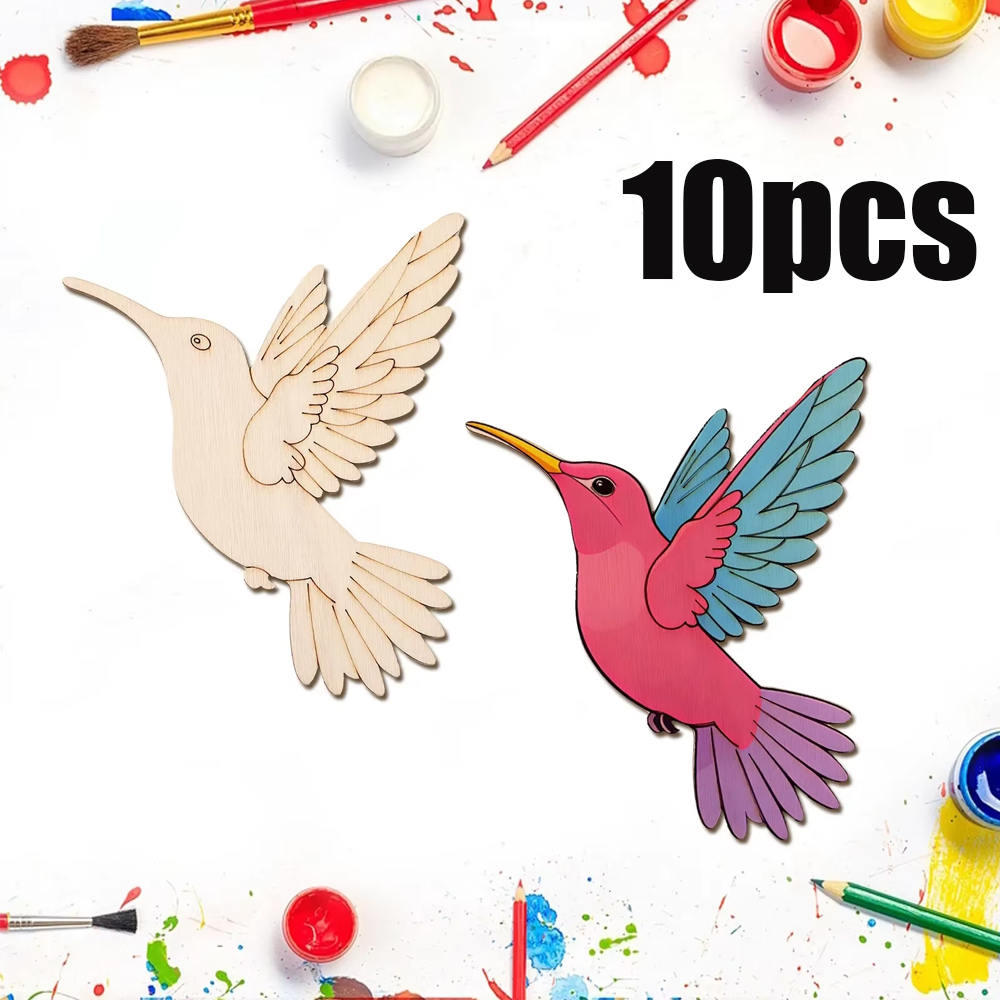 10pcs Unfinished Wood Animal B - огляд і ціна Art Craft & Architecture