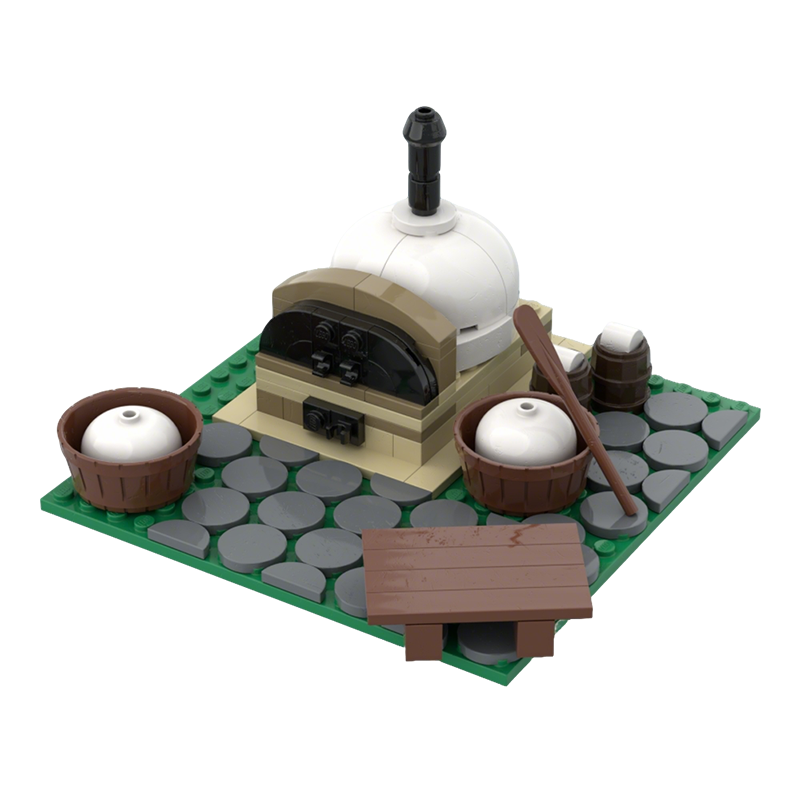 115pcs MOC Outdoor Bakery Crea - огляд і ціна Art Craft Bakery