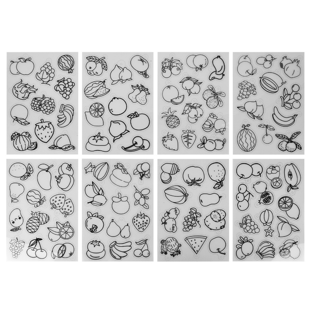 8pcs Fruit Vegetable Pattern H - огляд і ціна Art Craft Vegetables