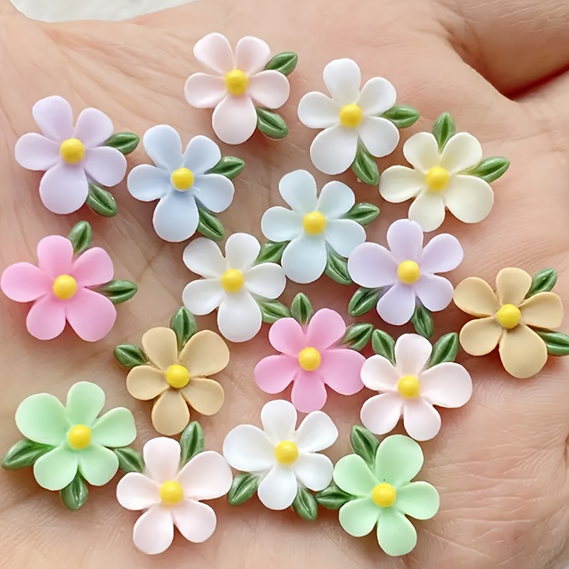 20pcs Resin Mini Flower and Le - огляд і ціна Art Craft Leaves
