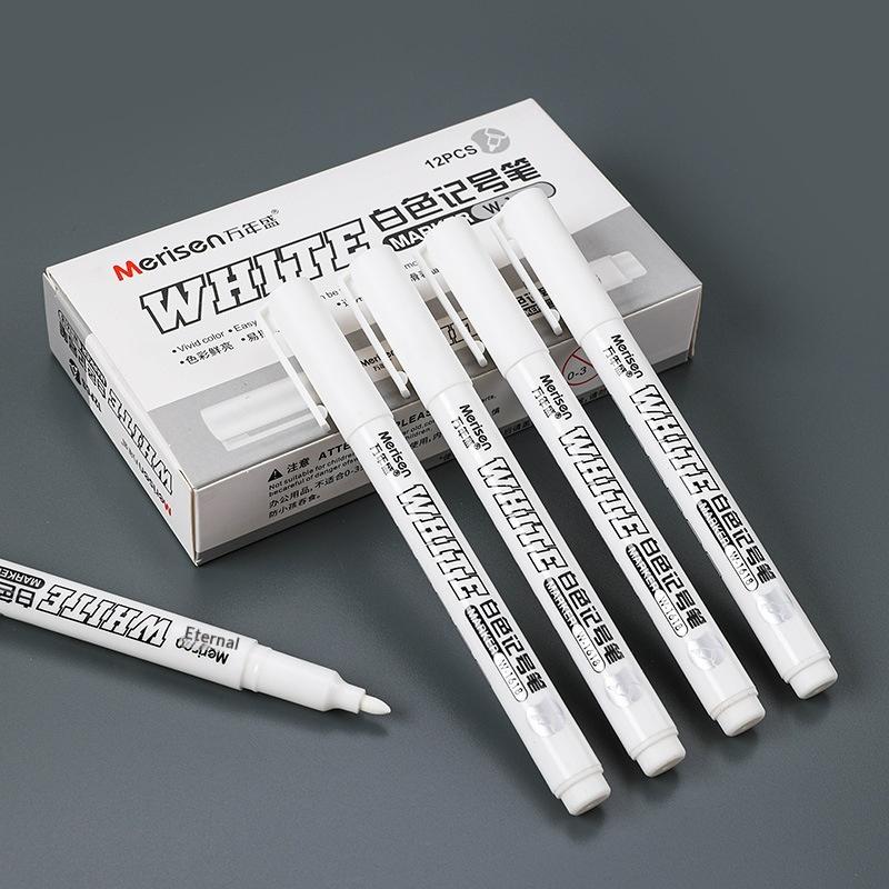 12pcs/Box Permanent White Mark - огляд і ціна Box Art And Craft