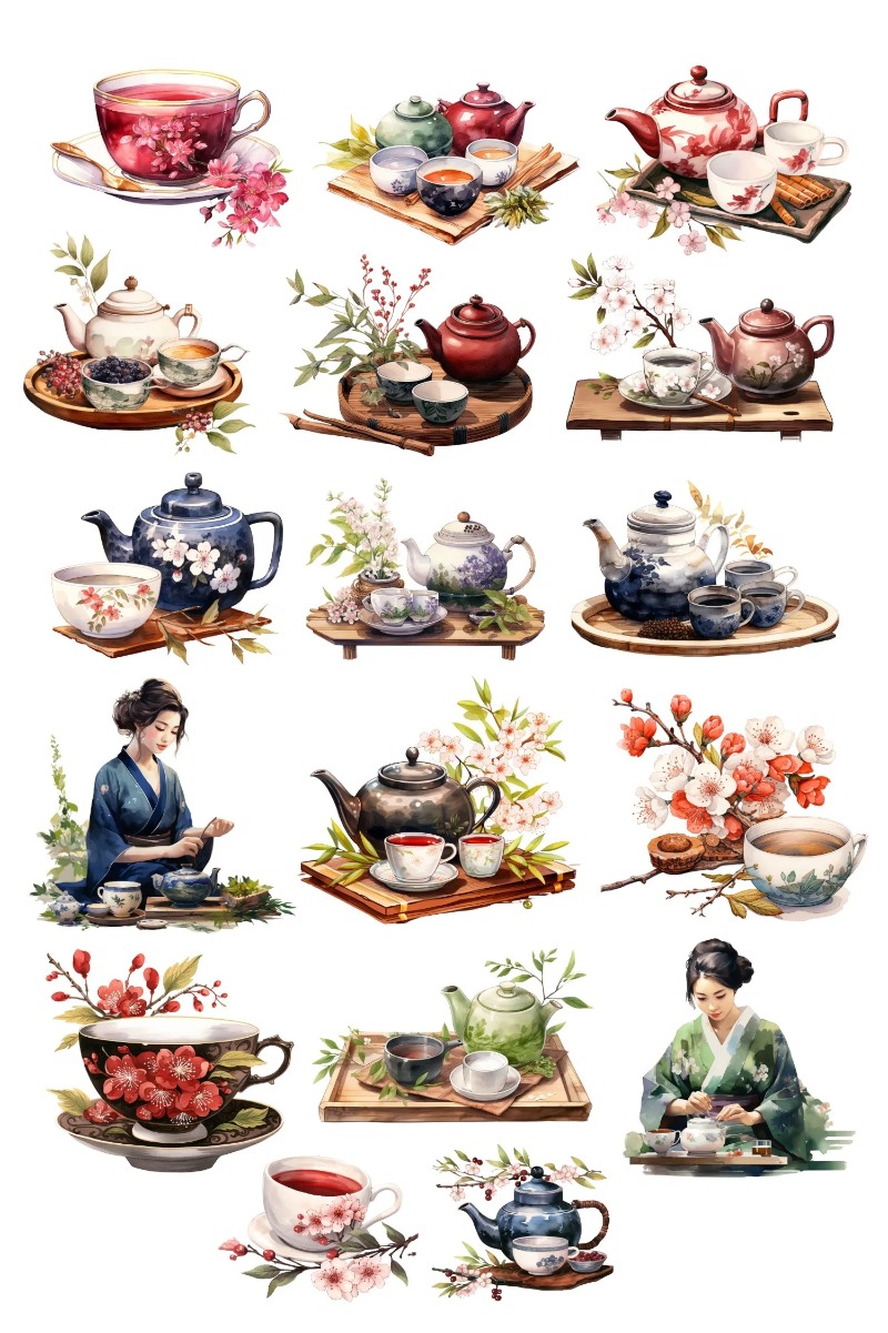 Cute Watercolor Tea Ceremony,  - огляд і ціна Art Craft 6 Year Old