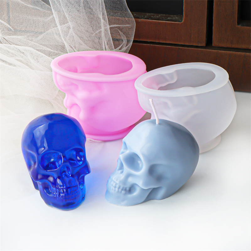 White and Pink Skull Candle Mo - огляд і ціна Art Craft Halloween