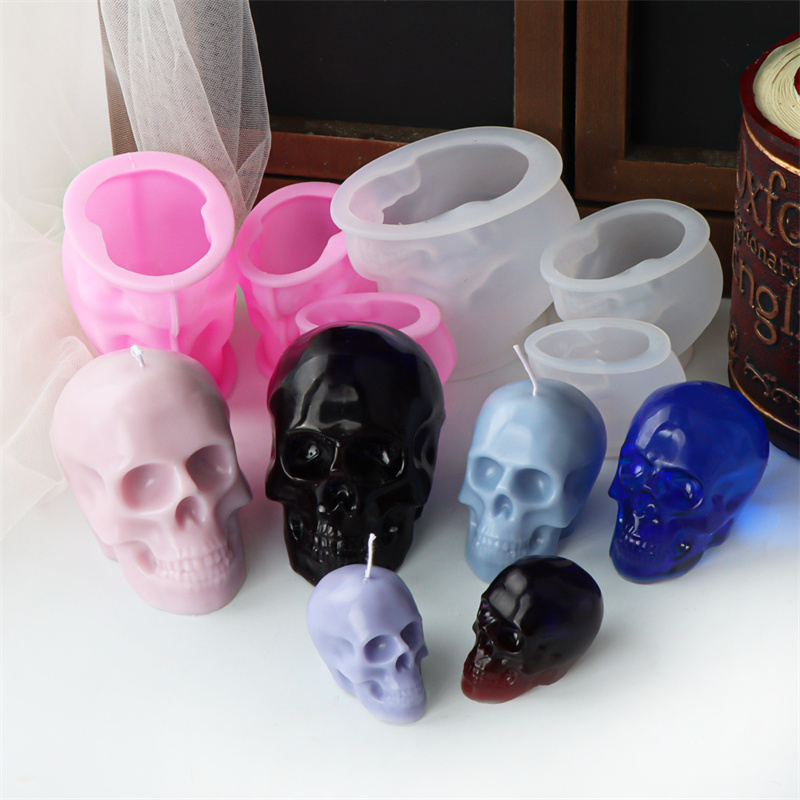 White and Pink Skull Candle Mo - огляд і ціна Art Craft Halloween