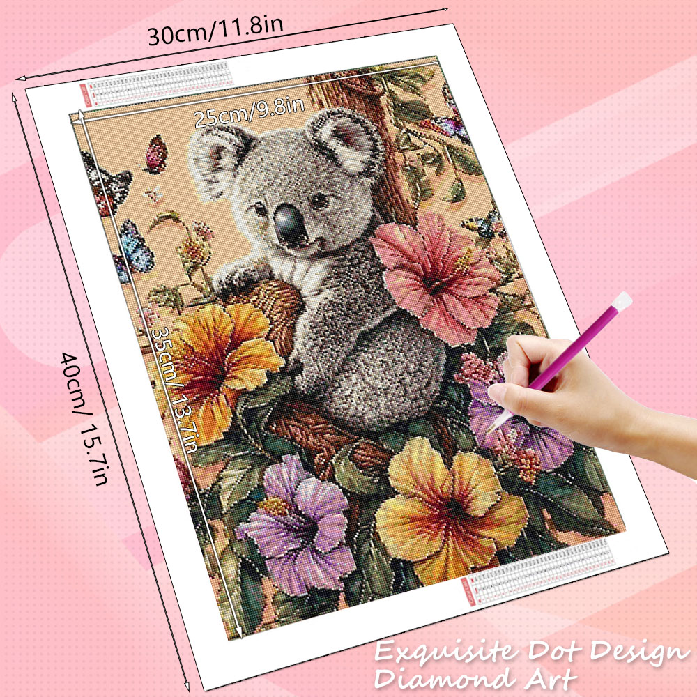 HUACAN Diamond Art Koala Anima - огляд і ціна Art Craft Hobbies