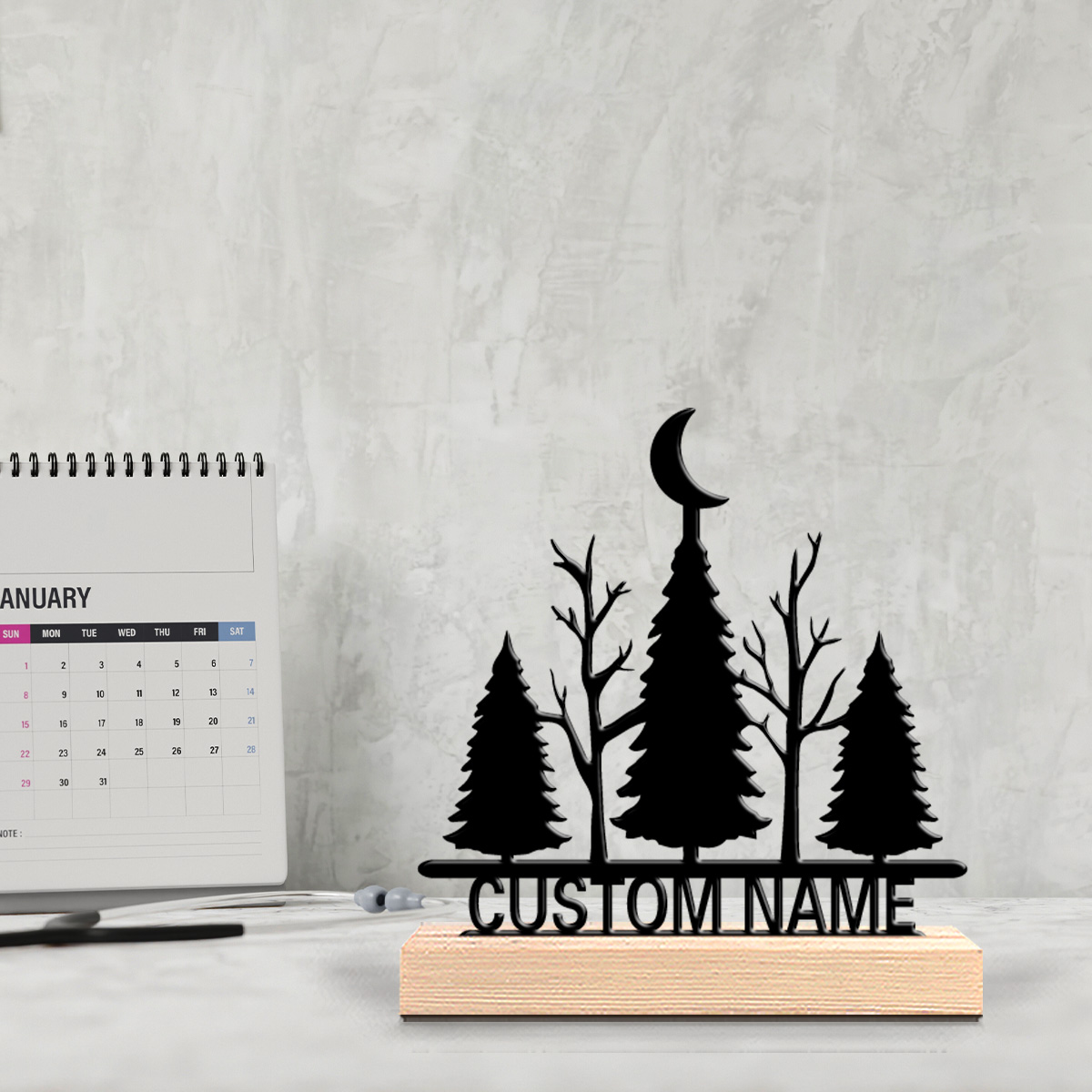 1pc Minimalist moon tree Custo - огляд і ціна Art Craft Table